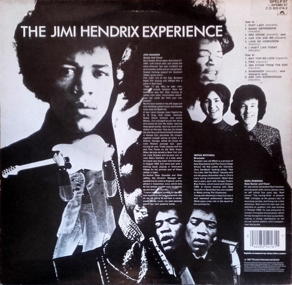 Release: Are You Experienced-Vinyl-UK-1985-SPELP 97-25528825