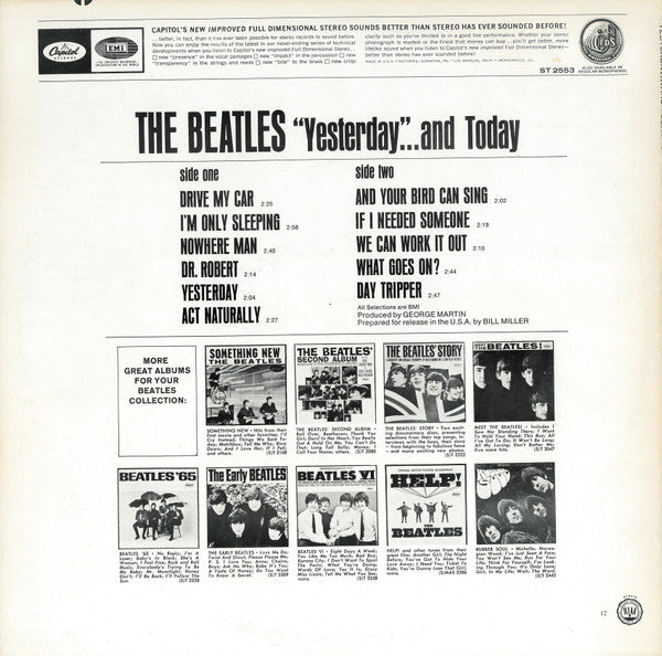 Release: Yesterday And Today-Vinyl-US-1973-ST-2553, ST 2553-13731414