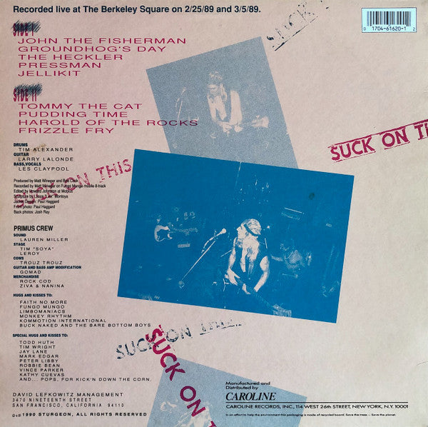 Master Release: Suck On This by Primus
