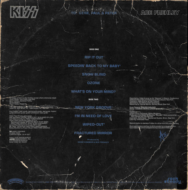 Release: Ace Frehley-Vinyl-US-1978-NBLP 7121-11665900
