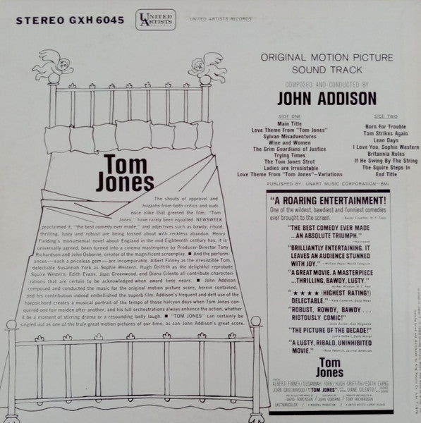 Release: Tom Jones (Original Motion Picture Sound Track)-Vinyl-Japan-1976-GXH-6045-17502838