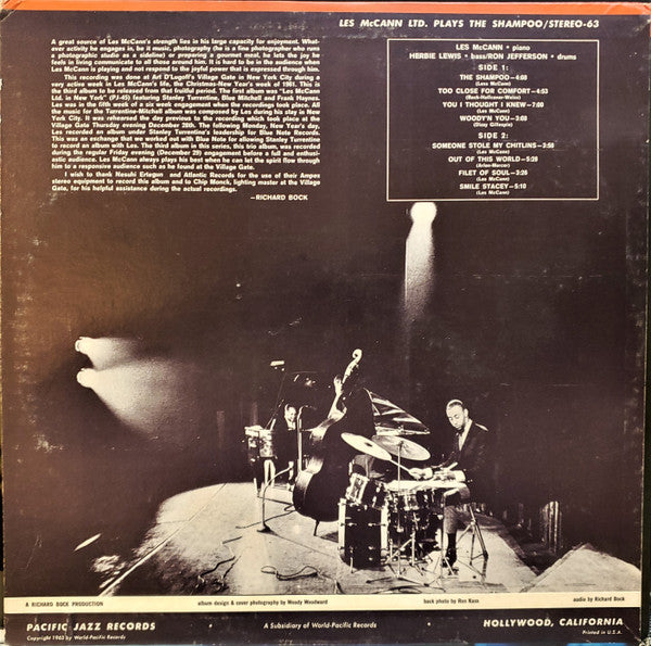 Master Release: Plays The Shampoo At The Village Gate by Les McCann Ltd.