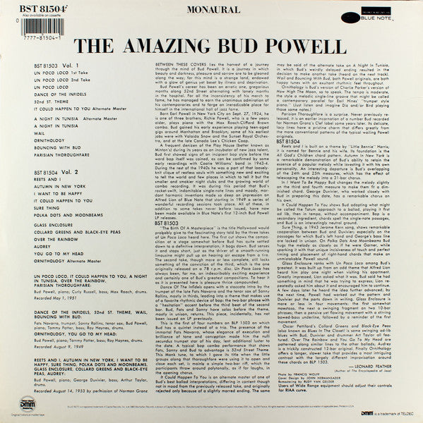 The Amazing Bud Powell, Volume 2