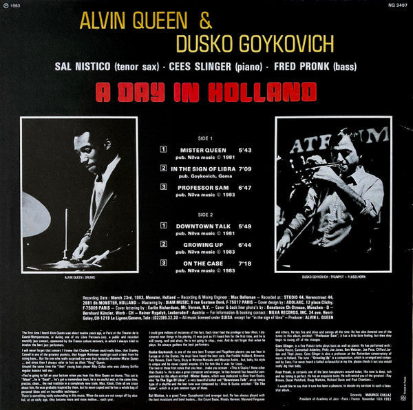 Master Release: A Day In Holland by Alvin Queen