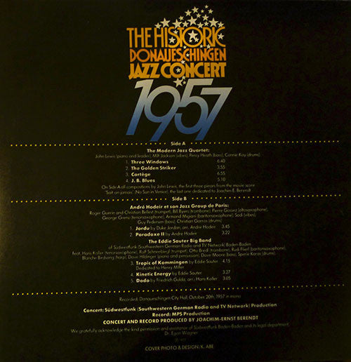 Release: The Historic Donaueschingen Jazz Concert 1957-Vinyl-Japan-1977-KUX-49-P-6702441