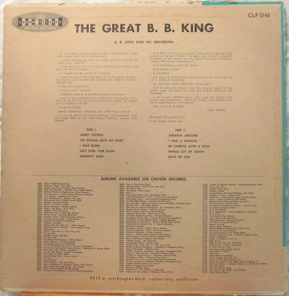 The Great B. B. King