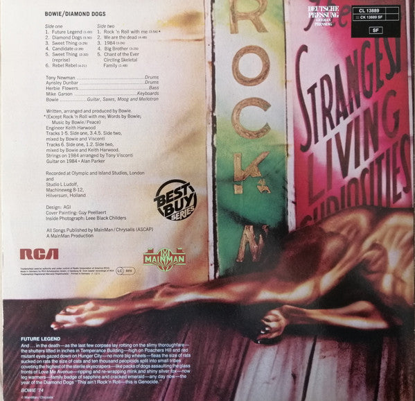 Release: Diamond Dogs-Vinyl-Germany-1980-CL 13889, APL 1-0576, INTS 5068-8844991