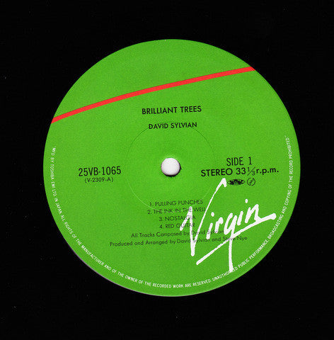 Release: Brilliant Trees-Vinyl-Japan-1986-25VB-1065-1994442