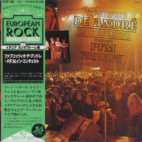 Release: Fabrizio De André In Concerto-Vinyl-Japan-1982-K22P-308-6636141