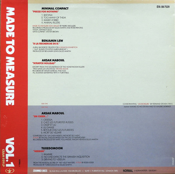Master Release: Made To Measure Vol.1 by Various