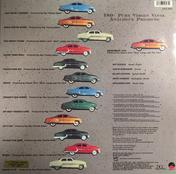 Release: The Cars Greatest Hits-Vinyl-US-1998-LPZ-2056-5168671