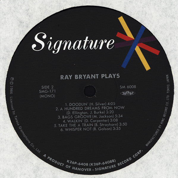 Ray Bryant Plays