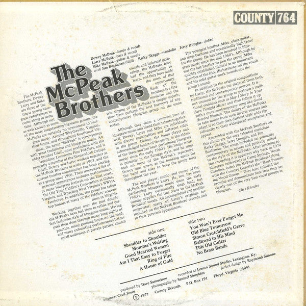 Master Release: The McPeak Brothers by The McPeak Brothers