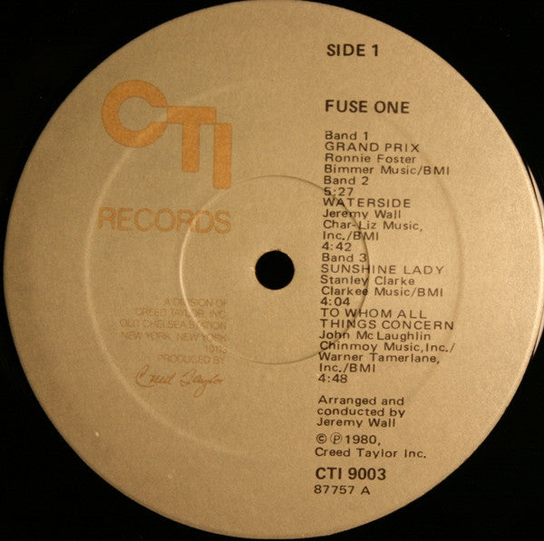 Release: Fuse One-Vinyl-US-1980-CTI 9003-1319264