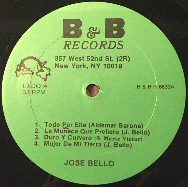 B & B Records Presenta A José Bello
