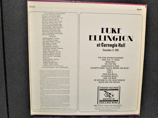 Duke Ellington At Carnegie Hall December 11, 1943