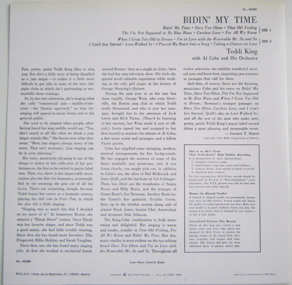 Master Release: Bidin' My Time by Teddi King