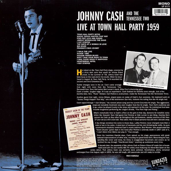 Release: Live At Town Hall Party 1959-Vinyl-US-2003-LP 5171-2752899