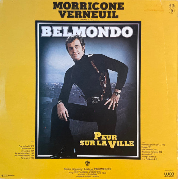 Release: Peur Sur La Ville (Bande Originale Du Film)-Vinyl-France-1975-56 135, 56 135-1356093