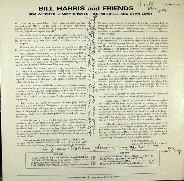 Master Release: Bill Harris And Friends by Bill Harris