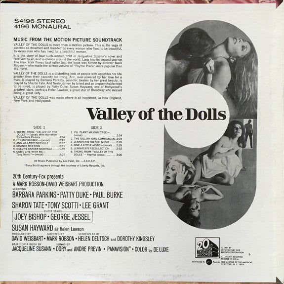 Master Release: Valley Of The Dolls (Music From The Motion Picture Soundtrack) by John Williams (4)