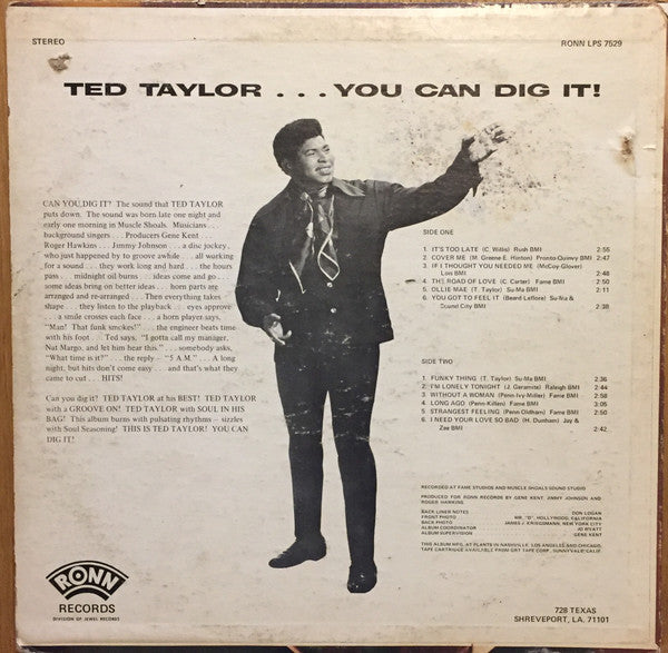 Master Release: You Can Dig It! by Ted Taylor