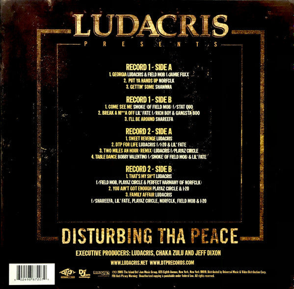 Master Release: Ludacris Presents ... Disturbing Tha Peace by Ludacris