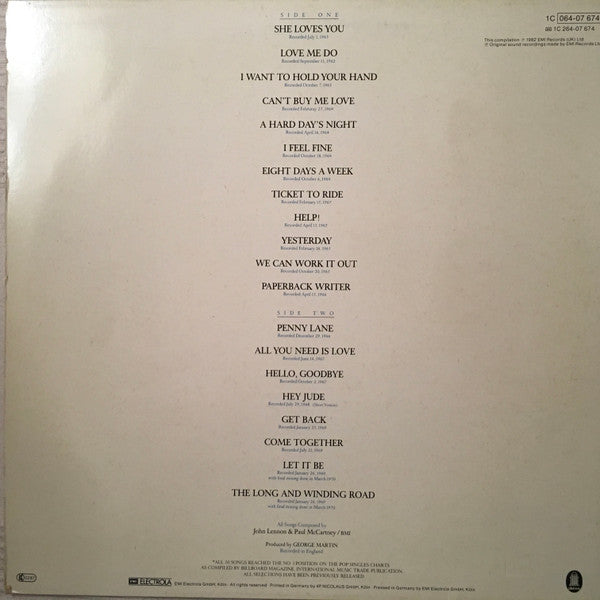 Master Release: 20 Greatest Hits by The Beatles