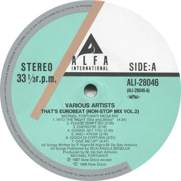 That's Eurobeat - Non-Stop Mix Vol. 2