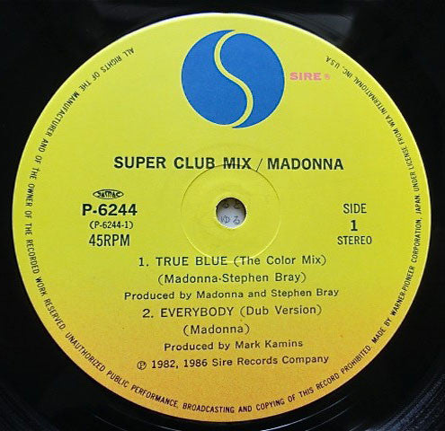 True Blue (Super Club Mix) = スーパー･クラブ･ミックス
