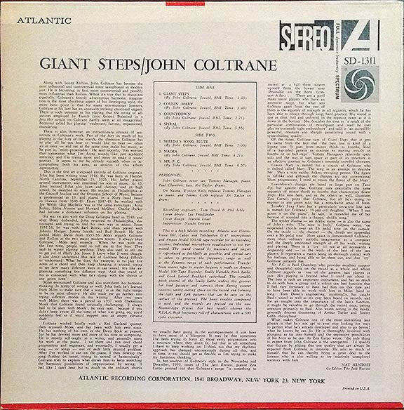 Release: Giant Steps-Vinyl-US-None-1311, SD-1311, SD 1311-5791649