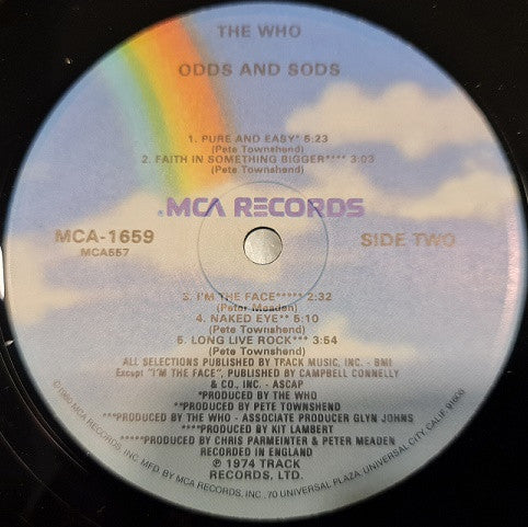 Release: Odds & Sods-Vinyl-US-None-MCA-1659-3373706