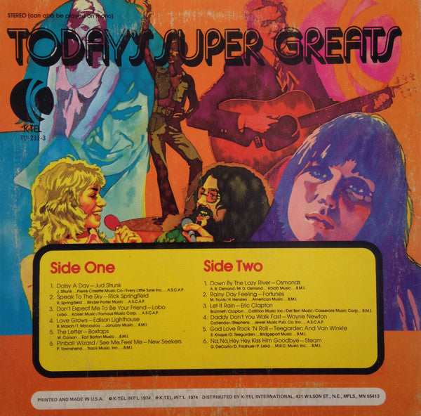 Release: Today's Super Greats - Part-3-Vinyl-US-1974-TU-231-3-8822038