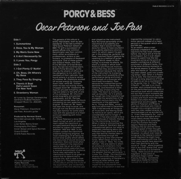 Release: Porgy & Bess-Vinyl-US-1976-2310-779-8688344