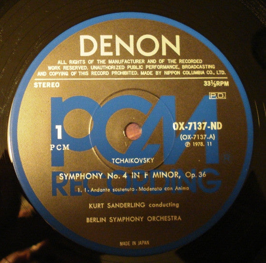 Symphony No. 4 In F Minor Op. 36