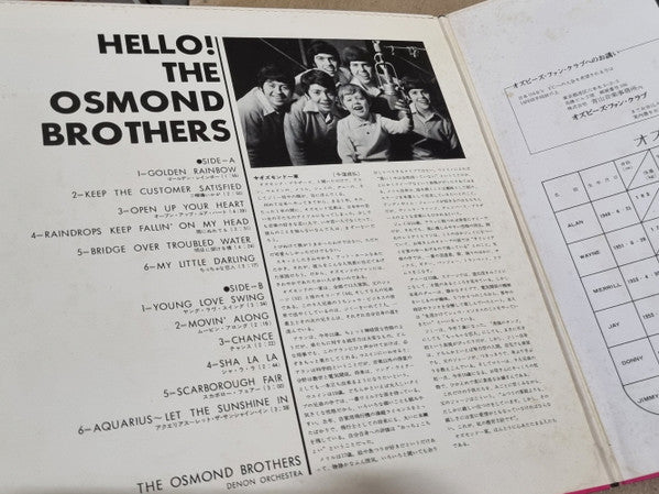 Hello! The Osmond Brothers