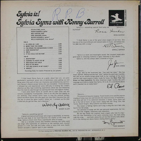 Master Release: Sylvia Is! by Sylvia Syms