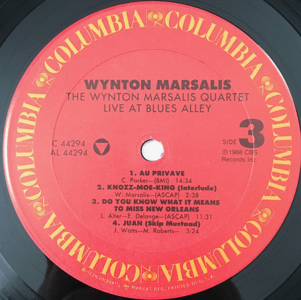 The Wynton Marsalis Quartet Live At Blues Alley