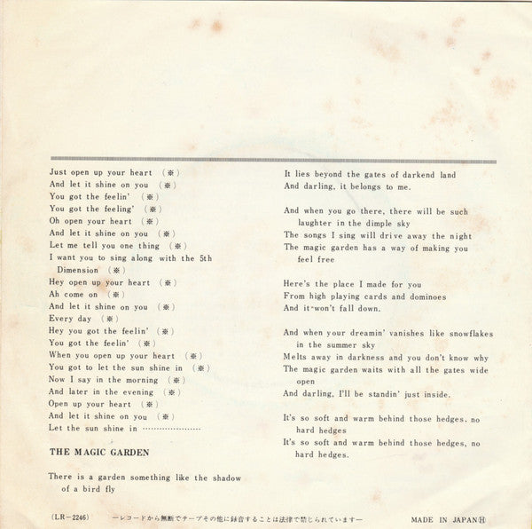 Aquarius / Let The Sunshine In