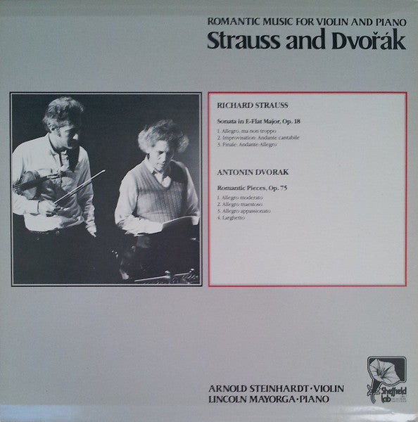Romantic Music For Violin And Piano - Strauss And Dvorak