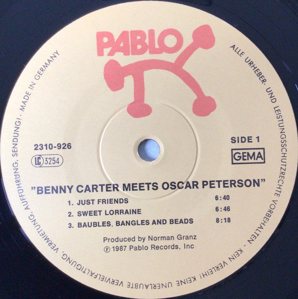 Benny Carter Meets Oscar Peterson