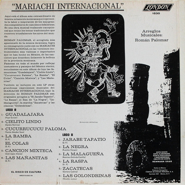 Release: Mariachi Internacional-Vinyl-Mexico-1970-1530-7095320