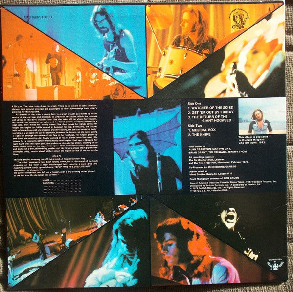 Release: Genesis Live-Vinyl-US-1975-CAS 1666-1294467