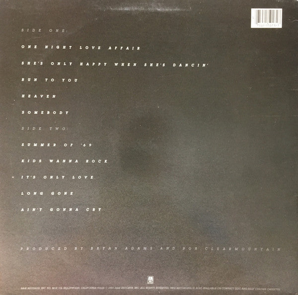 Release: Reckless-Vinyl-US-1984-SP-5013-8729977