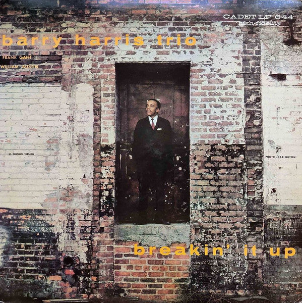 Master Release: Breakin' It Up by Barry Harris Trio