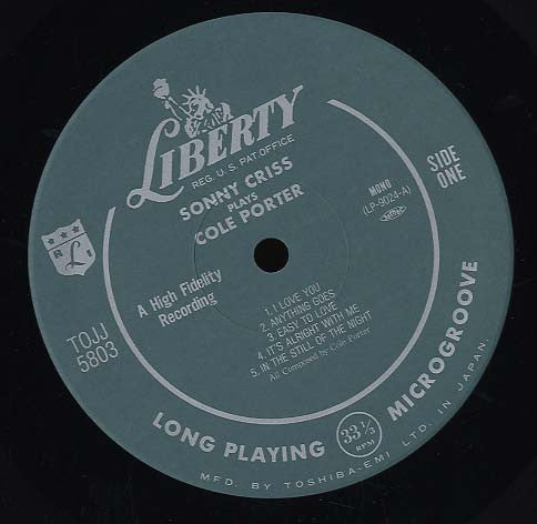 Sonny Criss Plays Cole Porter