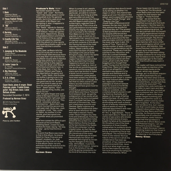 Release: "Satch" And "Josh"-Vinyl-Germany-1975-2310 722-4038130