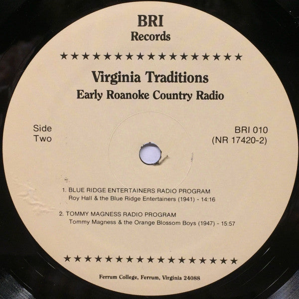 Virginia Traditions - Early Roanoke Country Radio