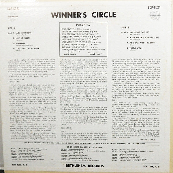 Release: Winner's Circle-Vinyl-US-1958-BCP-6024-2167837