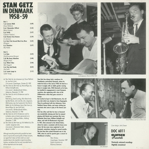 Master Release: In Denmark 1958-59 by Stan Getz